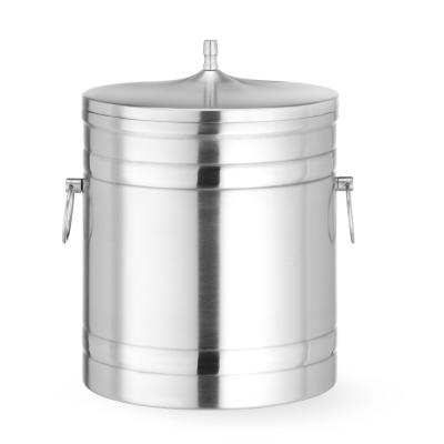 Box na led s dvojitými stěnami, BarUp, 5L, Stříbrná, ⌀200x(H)230mm | 594704